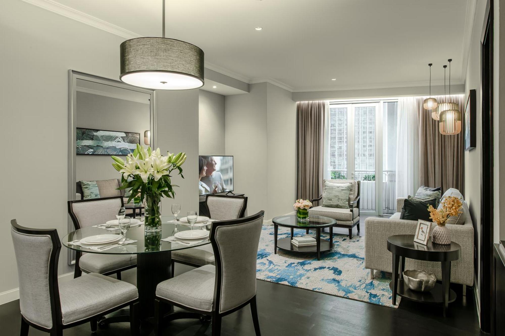 Hotel Ascott Kuala Lumpur Zewnętrze zdjęcie A living room at The Park, Hyderabad